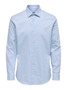 Рубашка Slim Fit на пуговицах Only & Sons ONSJIM, светло-голубой
