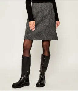 Шерстяная юбка MARCHE Weekend Maxmara, серый