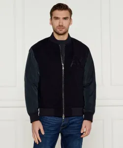 Бомбер Regular fit Armani Exchange, синий