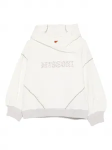 Худи с логотипом Missoni Kids, белый