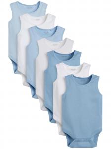 Next Комбинезон/боди в цвете Blue, Dusty Blue, White