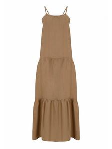 Платье до колена Freshlions, коричневый