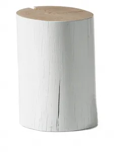 Небольшой приставной столик Log 32 см x 22 см Gervasoni 1882, белый