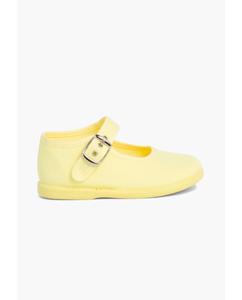 Ткань для девочки Мэри Джейн с пряжкой Pisamonas, желтый