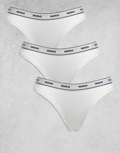 HUGO Red, 3 пары стрингов белого цвета