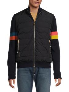 Полосатая стеганая куртка Paul Smith, цвет Navy Multi