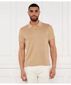 Футболка поло Regular fit Guess Jeans, бежевый