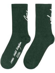 Axel Arigato носки Soho в рубчик, зеленый