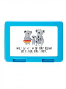 Mr. & Mrs. Panda Ланч-бокс «Семья коал» с надписью белого цвета