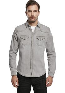 Рубашка Herren Riley Denimshirt Brandit, цвет grey