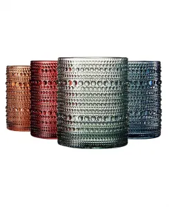 Набор из 4 стаканов в стиле ар-деко «сапожные гвозди» The Wine Savant, multicolor