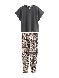 Пижама Next, бежевый/темно-серый