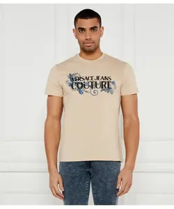 Футболка Slim fit Versace Jeans Couture, бежевый