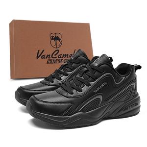 Скользостойкая, износостойкая, с полным покрытием, легкая, увеличивающая рост низкая верхняя обувь для улицы Unisex VanCamel, черный