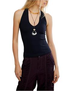 Женский топ Free People Sleek Plunge Cami, Black