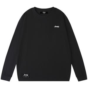 Футболка унисекс Jeep, черная (вышивка улучшенная)