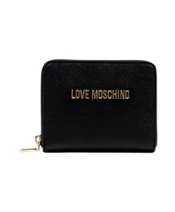 Полиуретановый кошелек на молнии Love Moschino, черный