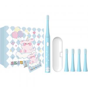 Sanrio Электрическая зубная щетка водонепроницаемые долговременные отбеливающие 3 режима чистки с 4 насадками T3