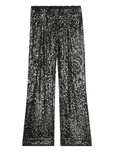 Широкие брюки с пайетками Billieblush, черный