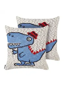 Декоративная подушка Beliani 2er Set Deko GAMBIR, цвет blau/beige