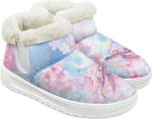 Женские зимние ботинки для снега, теплые комфортные утепленные нескользящие полусапожки для улицы Hechitok, Cherry Blossom Turtle