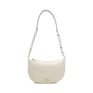 Кожаная сумка через плечо Michael Kors, бежевый