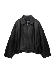 Pull&Bear Куртка для межсезонья в черном цвете