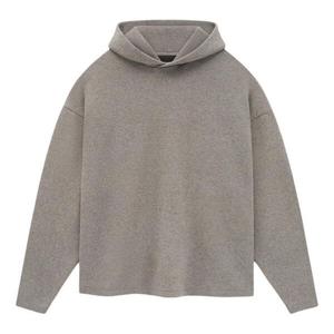 Толстовка ss24 knit hoodie 'heather grey' Fear Of God Essentials, серый