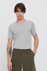 Хлопковая футболка United Colors of Benetton, серый