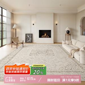 Y U-LIVE Ковер 240х360 см из искусственной шерсти в винтажном французском стиле для гостиной/спальни, моющийся, Mrs. Susie