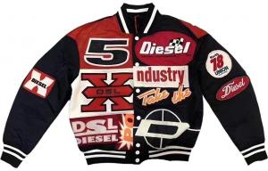 Бейсбольная куртка мужская черная DIESEL