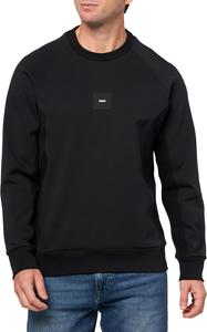 BOSS мужской свитшот с логотипом-значком из хлопкового микса, Black Carbon