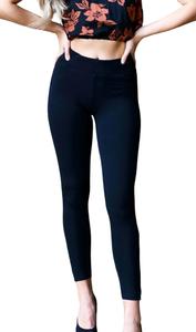 Идеальные узкие брюки средней посадки черного цвета Lola Jeans