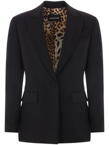 Roberto Cavalli однобортный пиджак, черный