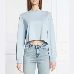 Укороченная толстовка Signature Karl Lagerfeld, синий