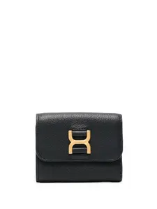 Кошелек с пряжкой-логотипом CHLOÉ, черный