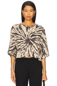 Кропированный топ с плащом Citizens Of Humanity, spiral tie dye