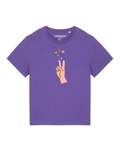 Рубашка Watapparel Spread Love, фиолетовый/темно-фиолетовый