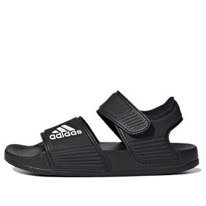Сандалии adilette sandal 'black white' Adidas, черный