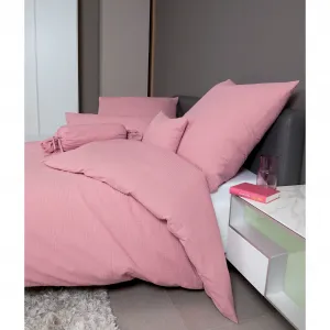 Постельное белье Janine «PIANO 0125», из мягкого хлопка, из 100 % хлопка, с застежкой-молнией, легкое в уходе, тонкая нить, не гладить, регулирует температуру, сертифицировано MADE IN GREEN, цвет kreiderosé