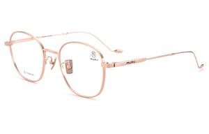 MUZU Унисекс очки для зрения, Rose gold - C12