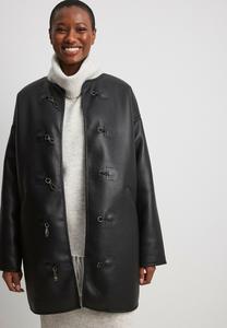 Короткое пальто NA-KD, черный