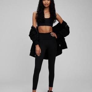 Однотонные леггинсы с высокой посадкой Gap, черный