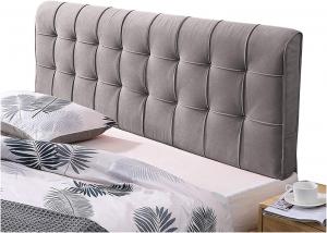 Подушка-подголовник LIANGJUN для кровати без изголовья, подушка для чтения с обивкой для поясницы, наполнитель из губки, моющаяся ткань, 6 цветов, 7 размеров (Цвет: серый, Размер: 200x58x10 см) CHIAPERINI, Gray