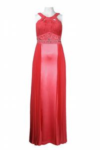 Платье-аккордеон с бисером на талии в цвете Persimmon Suewong