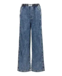 Джинсы с вышивкой Moschino, синий