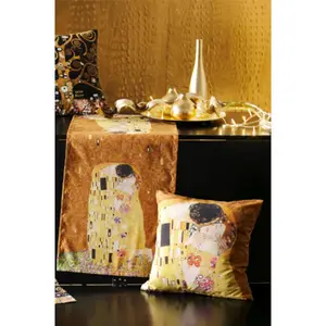 Дорожка на стол Поцелуй, 100% хлопок Casatex, золотой