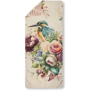 Пляжное полотенце Verde из микрофибры, 75x180 см, быстро сохнущее, для путешествий, спорта, йоги, с двусторонним дизайном Descanso, песочный