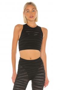 Топ Adam Selman Sport Racer Crop, цвет Black Tiger