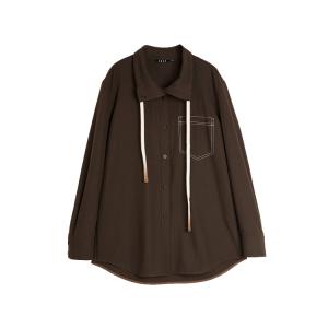 ELLE Рубашка Women's Coffee Lapel Moderate